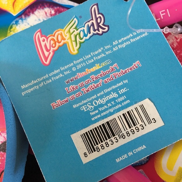 Lisa Frank Rainbow Kisses Flip Flop Sandals - Picture 3 of 4